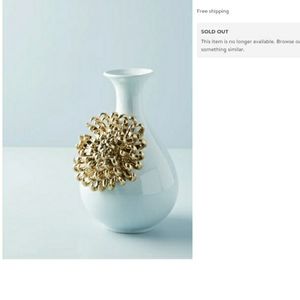 Anthropologie Bloom Vase, new